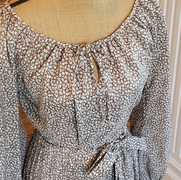 Chessa Davis Vintage 70s Peasant Maxi Skirt Set S/M In Pink/Brown - Picture 5 of 13